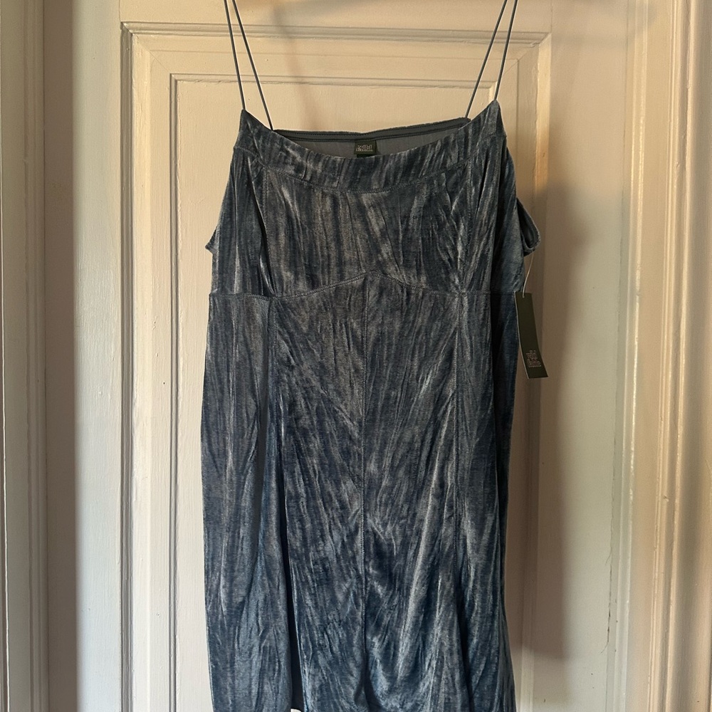 Wild Fable Blue Velvet Spaghetti Strap Dress- 2X NWT